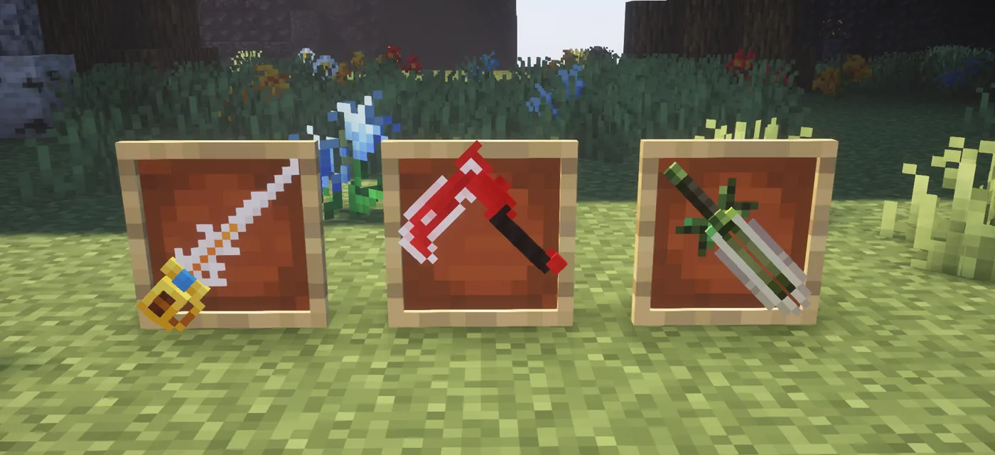 Предметы и инвентарь в ZXCRAFT